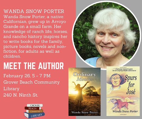 Meet the Author: Wanda Snow Porter - Grover Beach Community Library